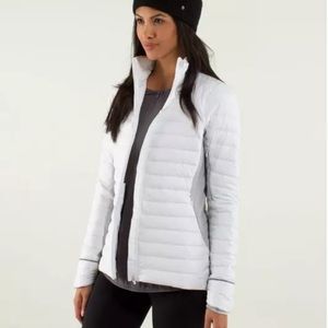 Lululemon Fluff Off Jacket Down Puffer White 10